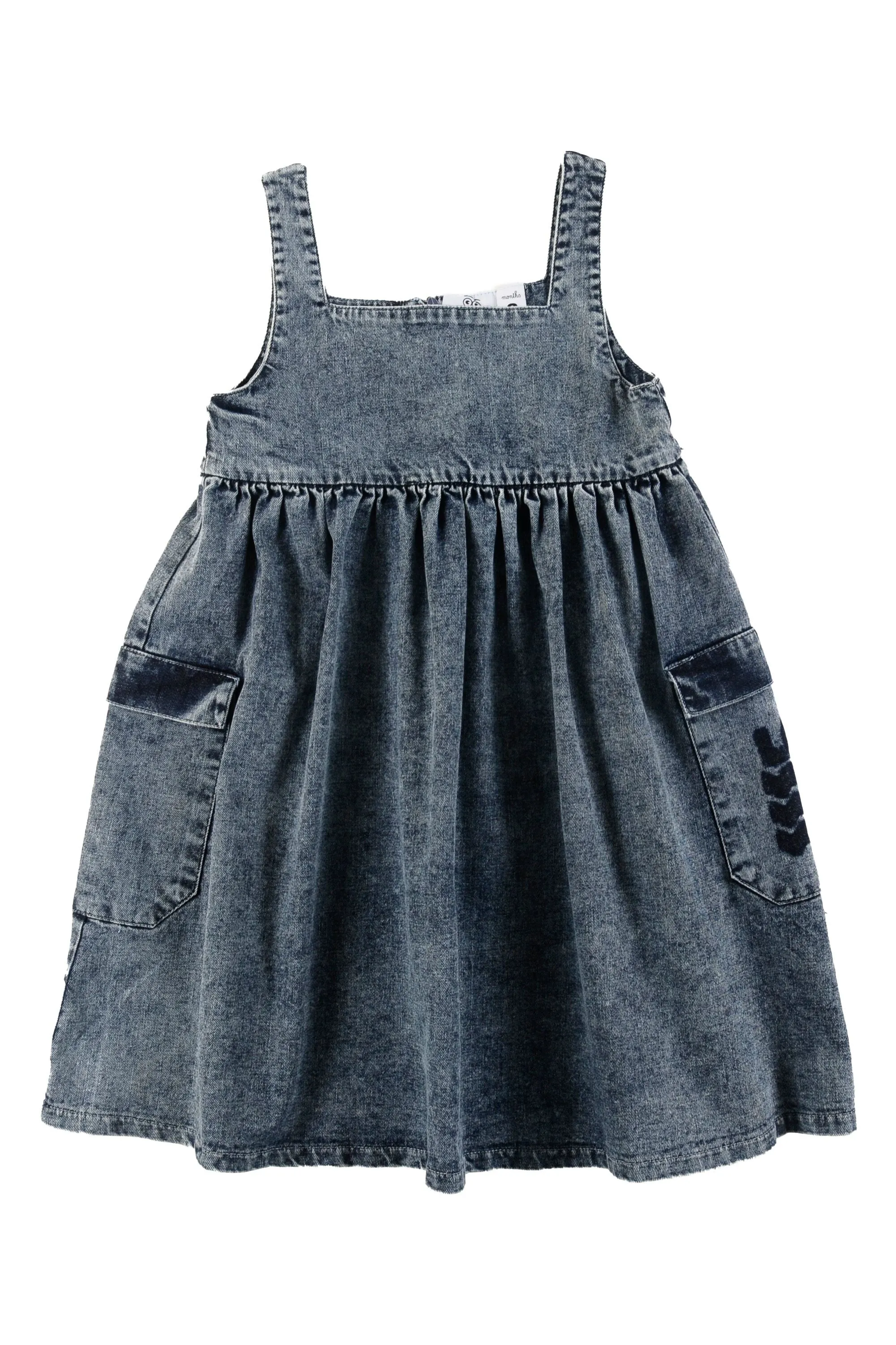 Summer blue stone wash dress by Loud