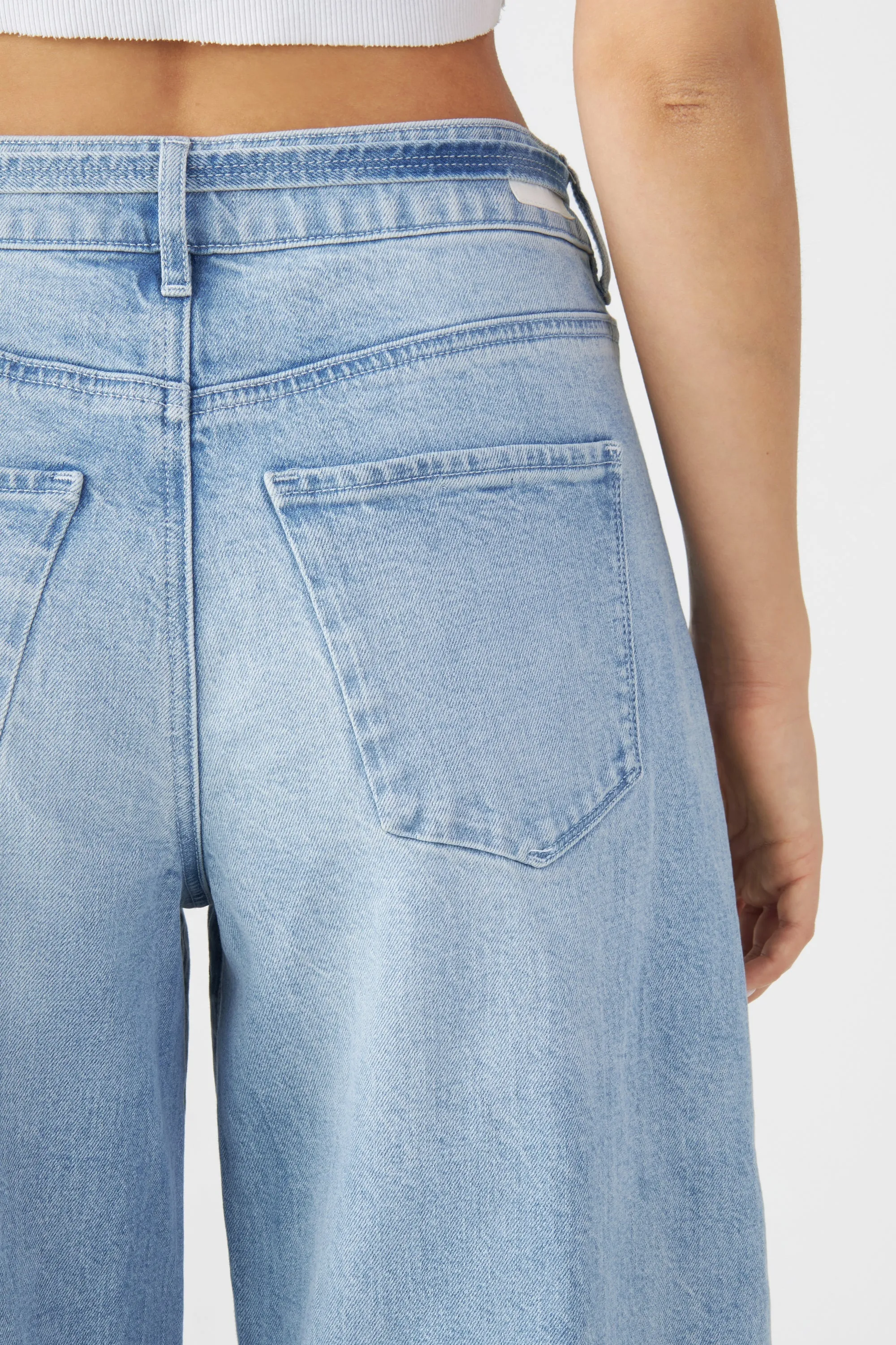 Sunny Wide Leg Classic Jeans Bright Blue