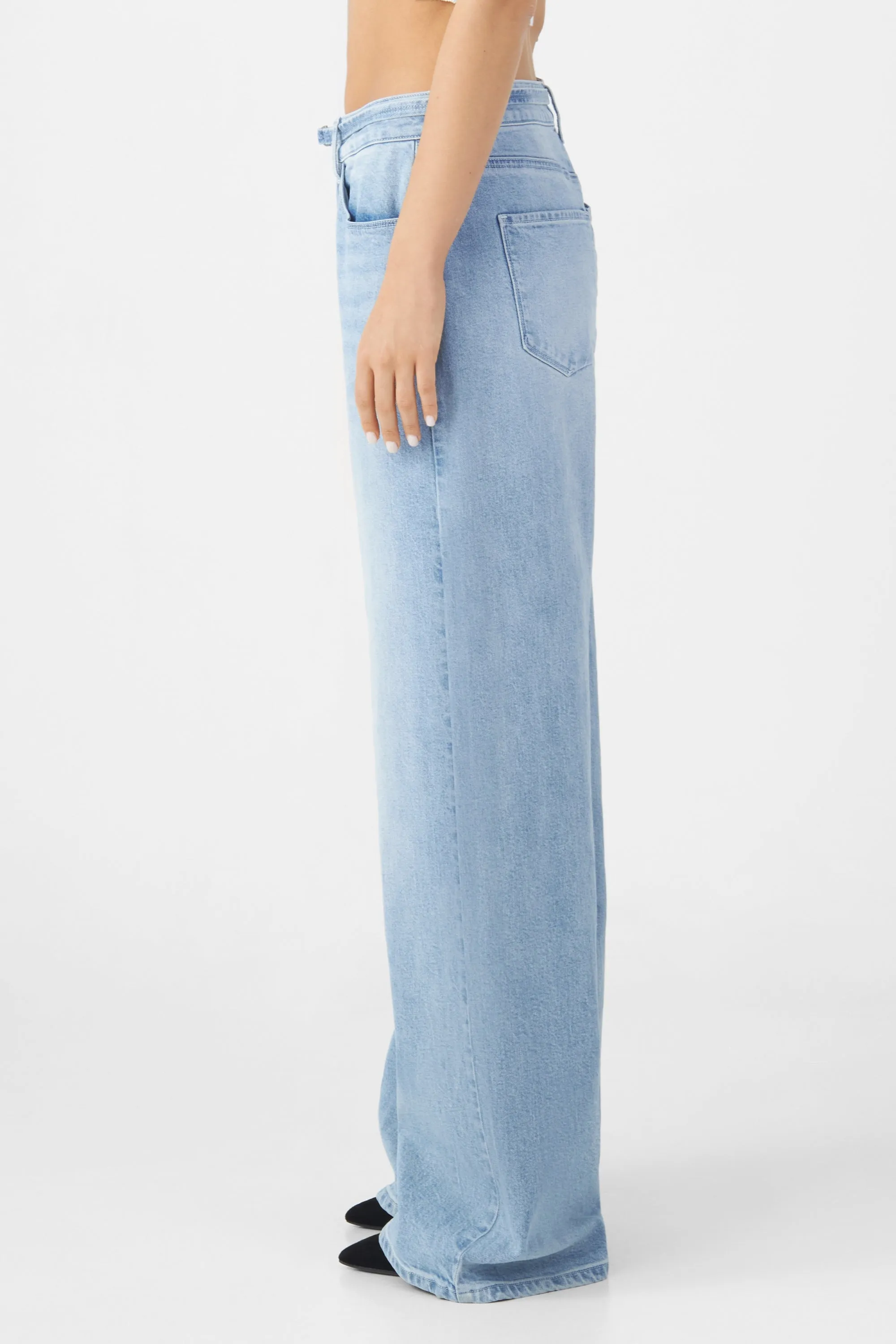 Sunny Wide Leg Classic Jeans Bright Blue