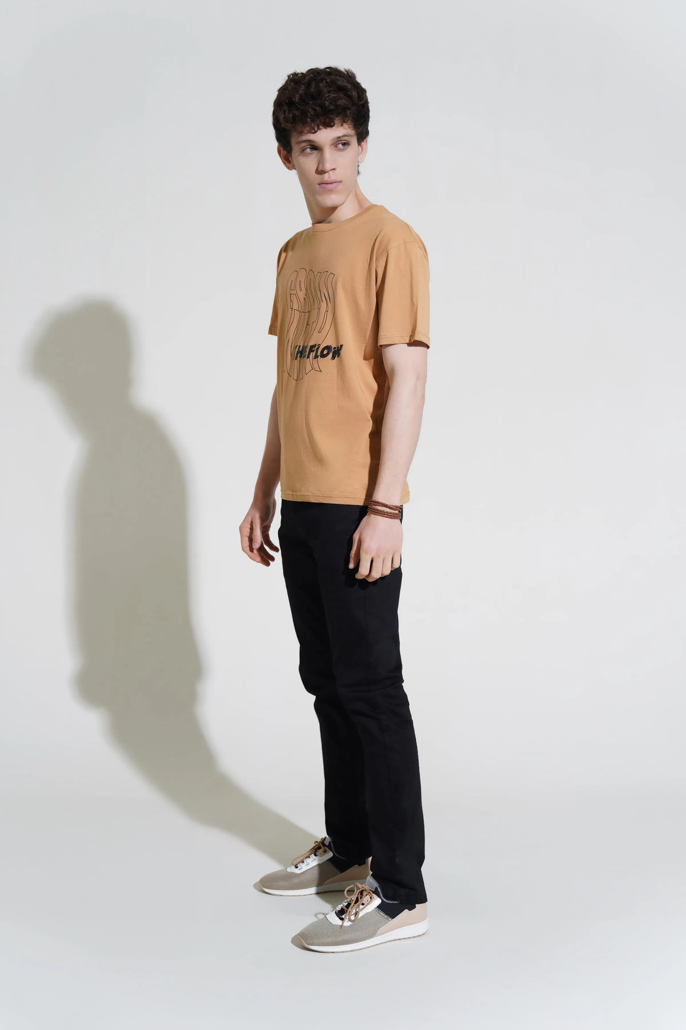 Tan Graphic T-Shirt