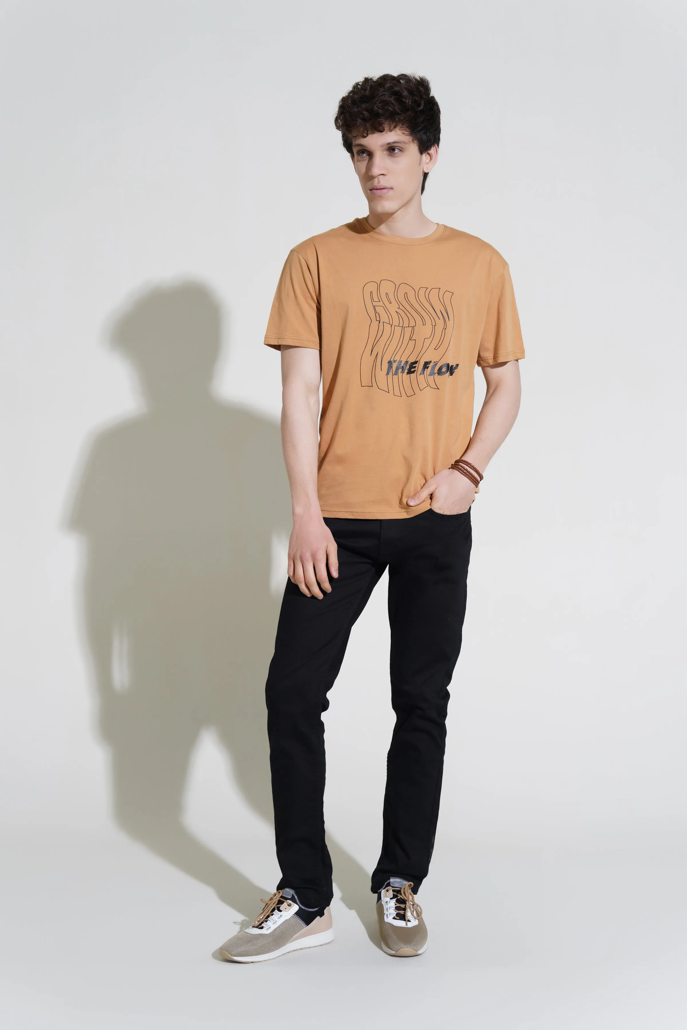 Tan Graphic T-Shirt