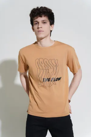 Tan Graphic T-Shirt