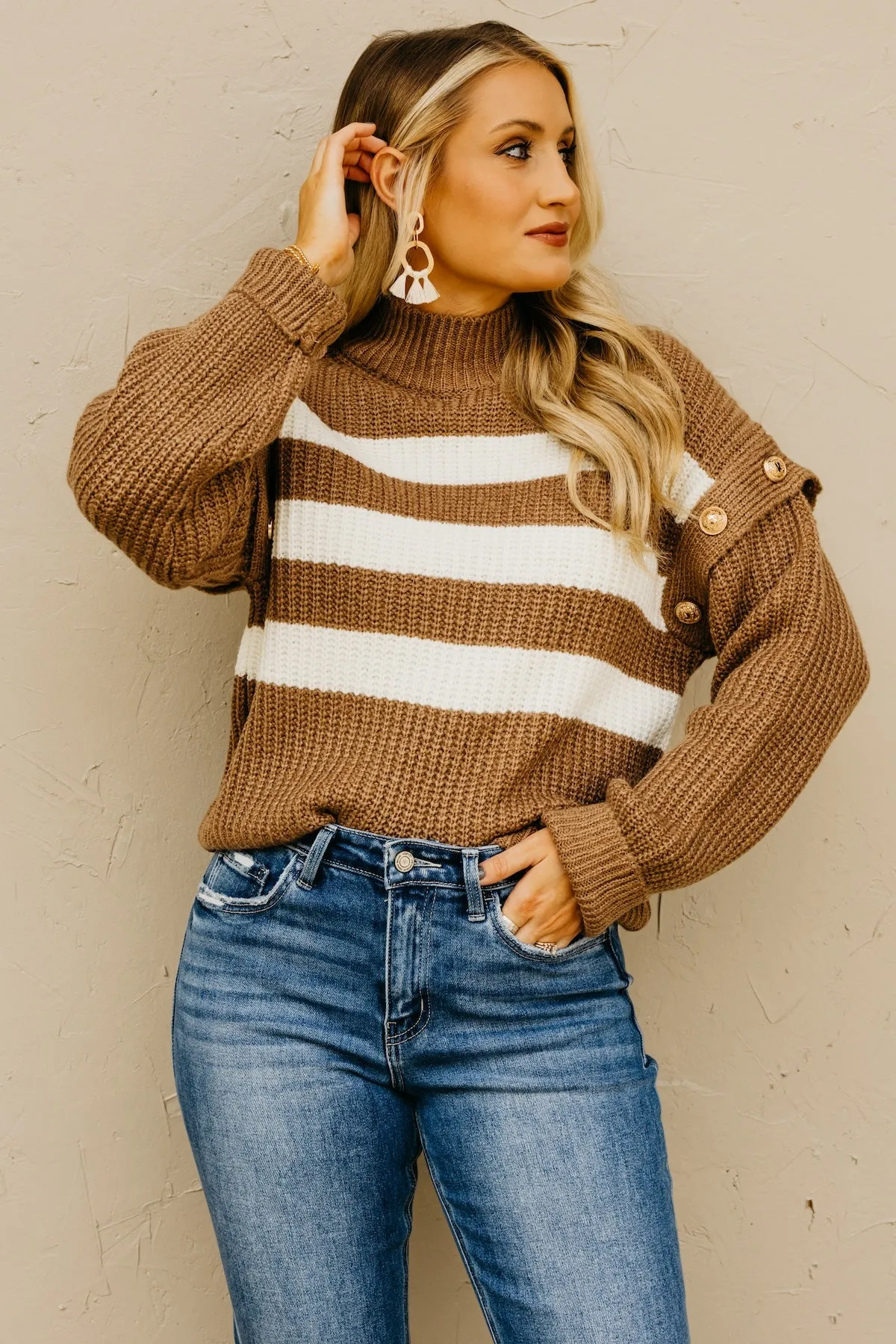 The Caspian Button Detail Sweater