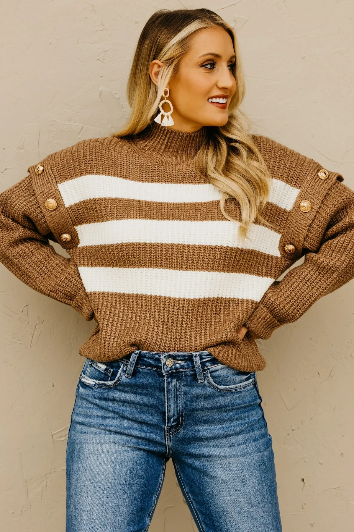 The Caspian Button Detail Sweater