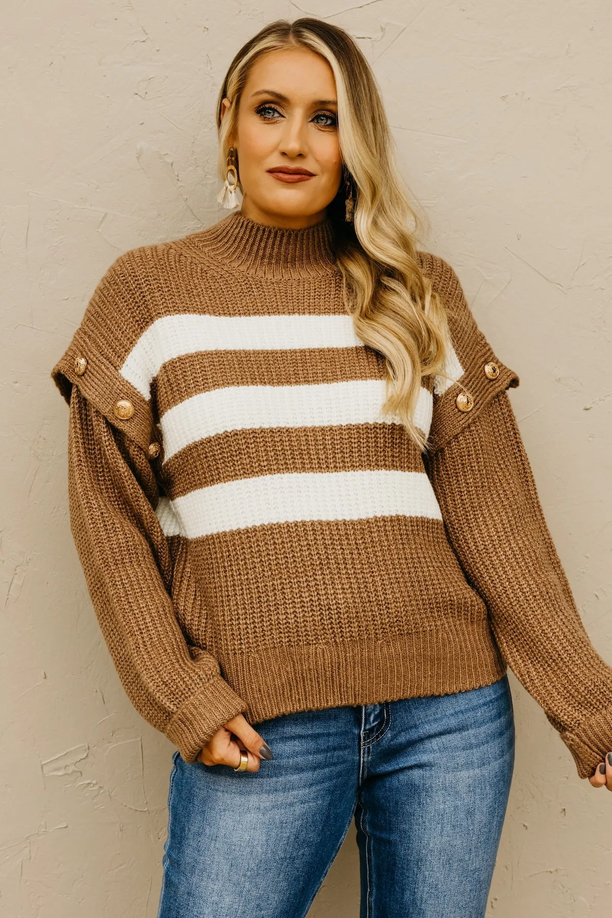 The Caspian Button Detail Sweater