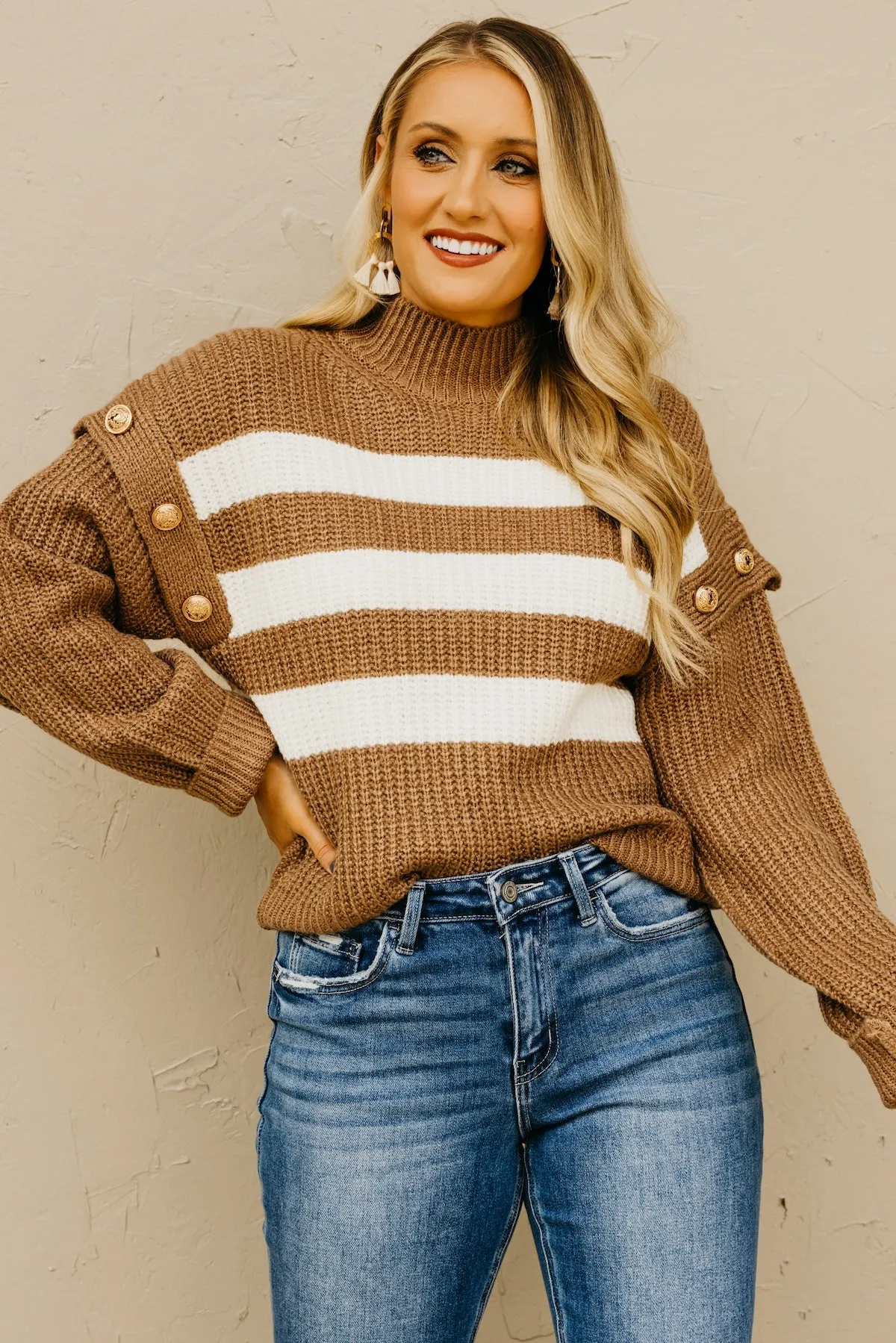The Caspian Button Detail Sweater