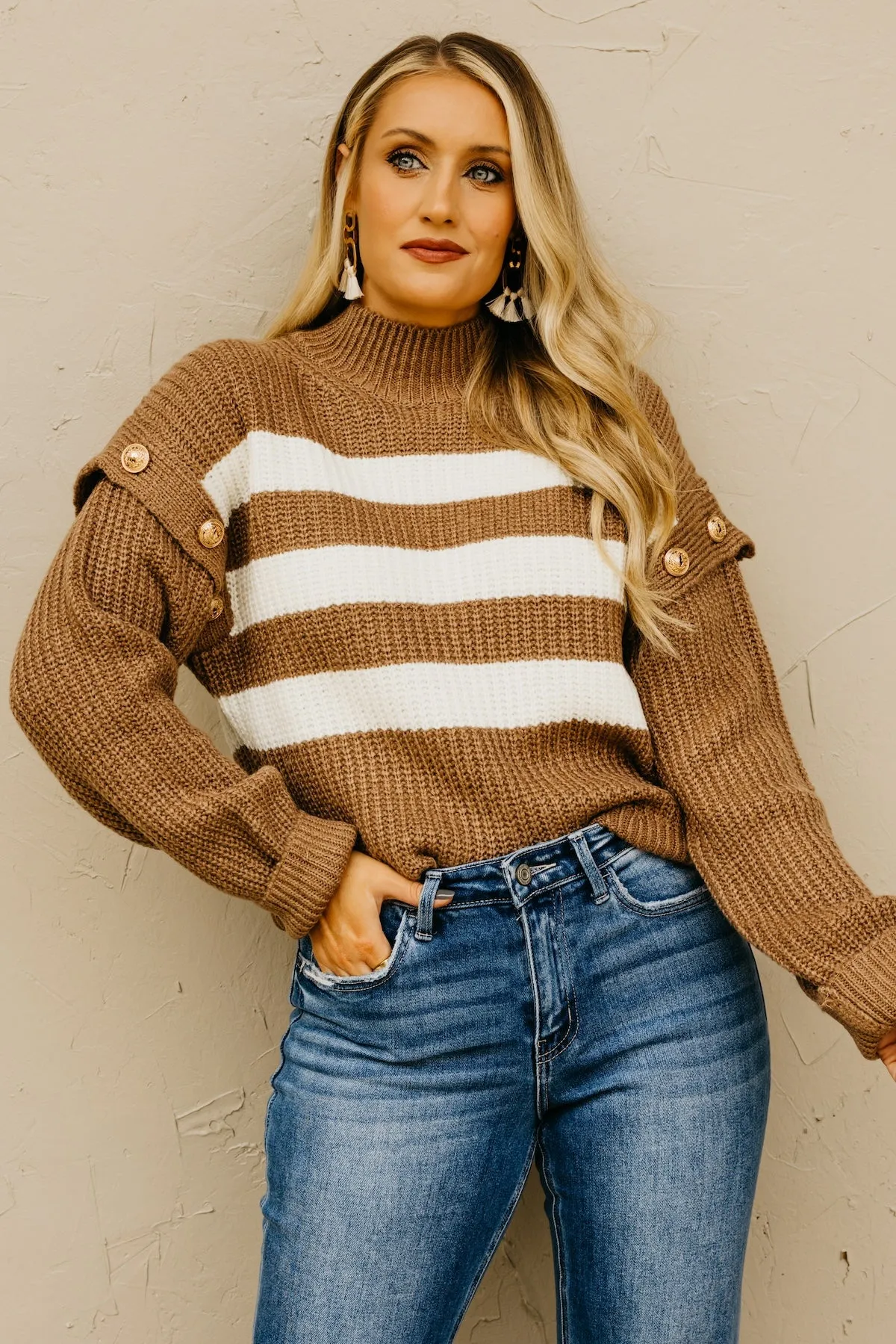 The Caspian Button Detail Sweater