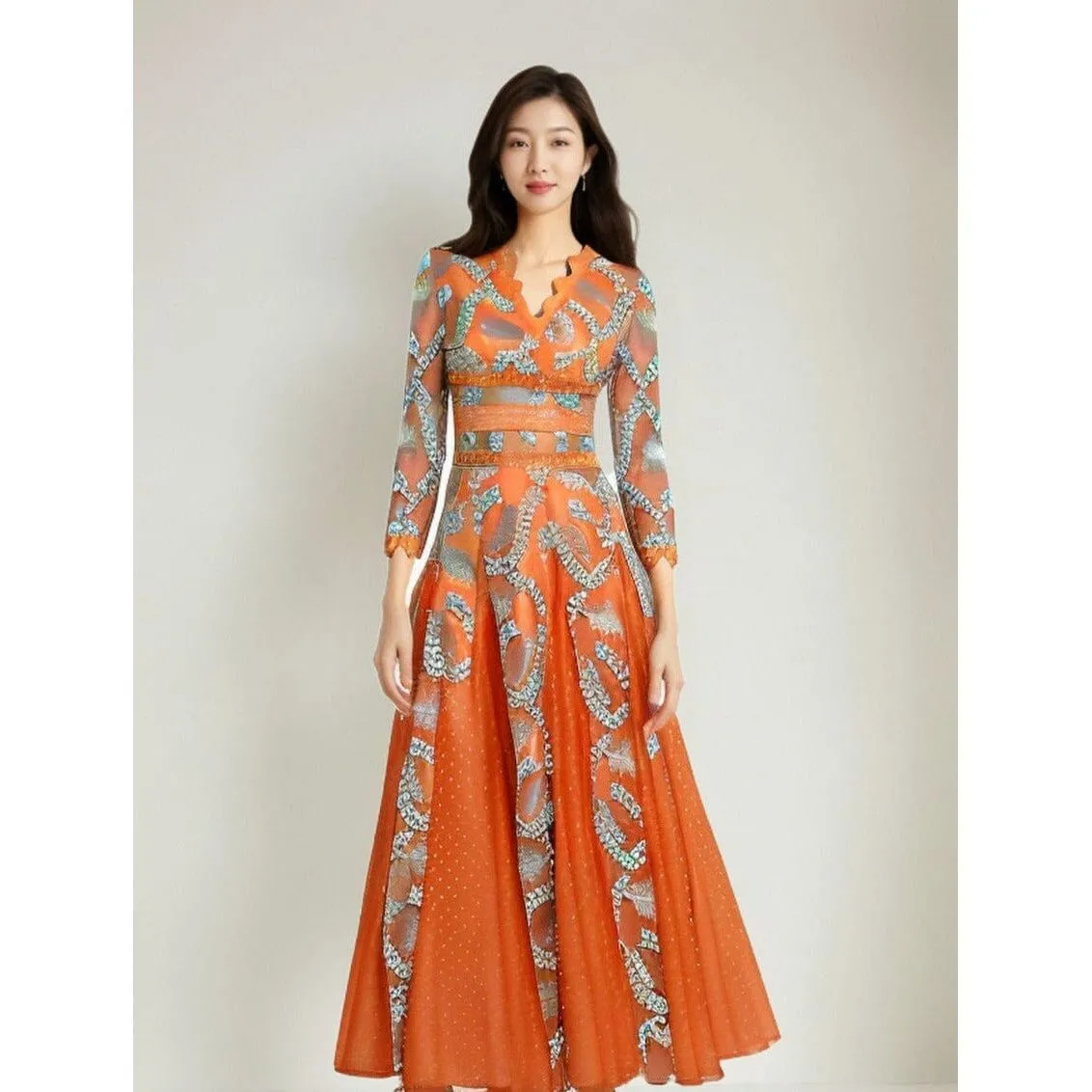 The Clementine Long Sleeve Maxi Dress