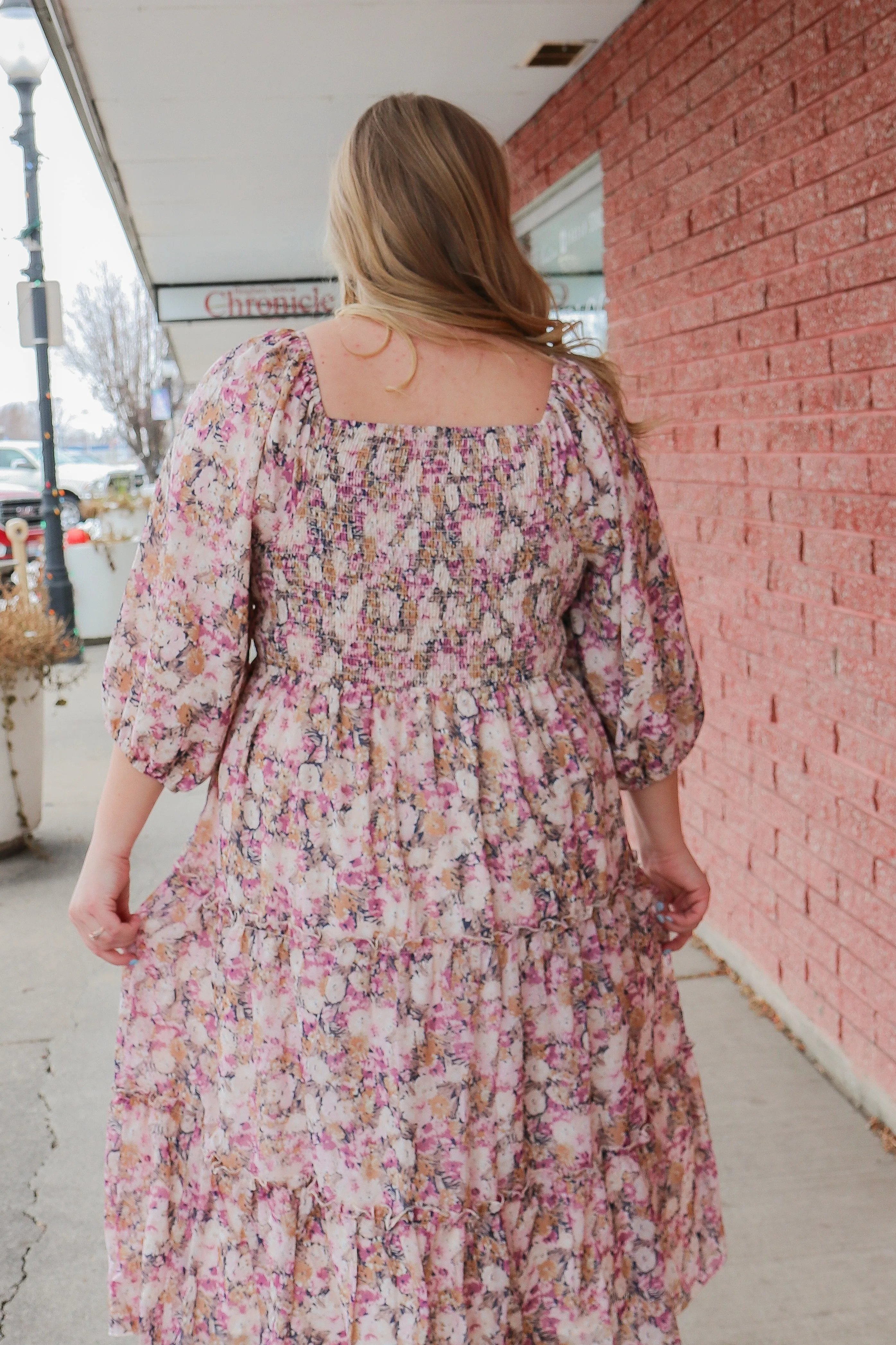 The Greta Dress in Lavender Lotus