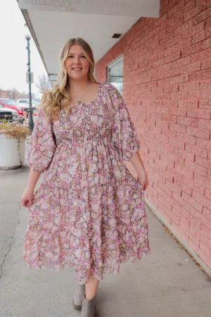 The Greta Dress in Lavender Lotus