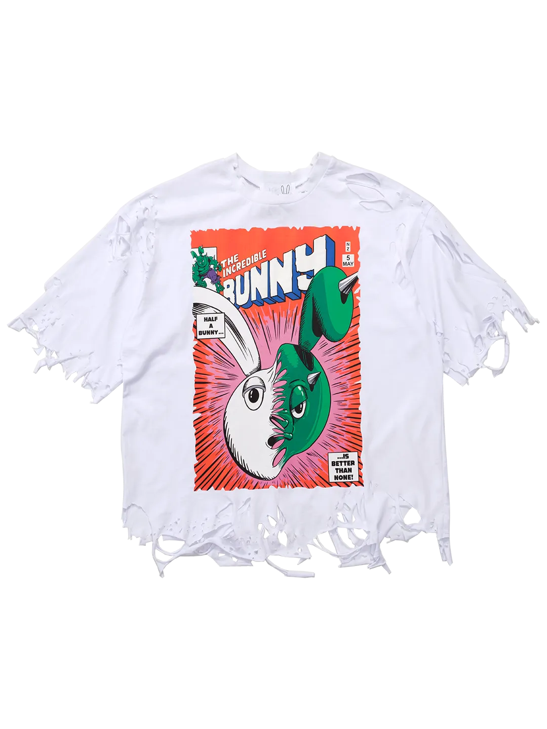 The Incredible Bunny Distressed T-shirt No.5