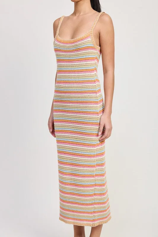 This Way Crochet Midi Dress