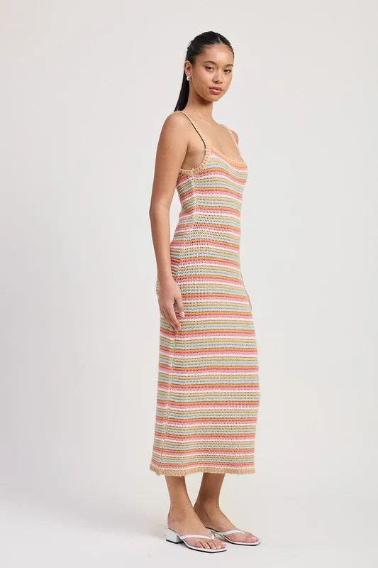 This Way Crochet Midi Dress
