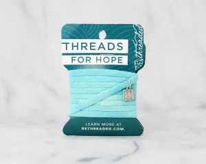 Threads for Hope Bracelet / Turquoise Hand Dyed