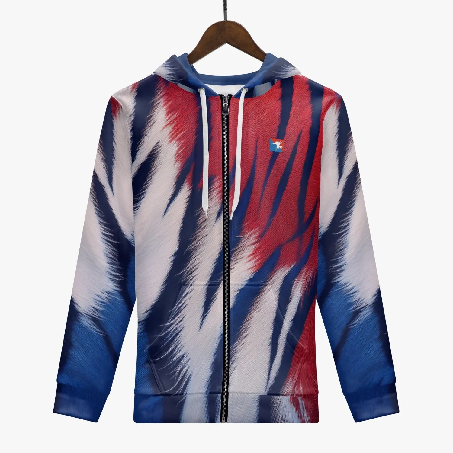 Tiger Nunchucks Zip Up Hoodie