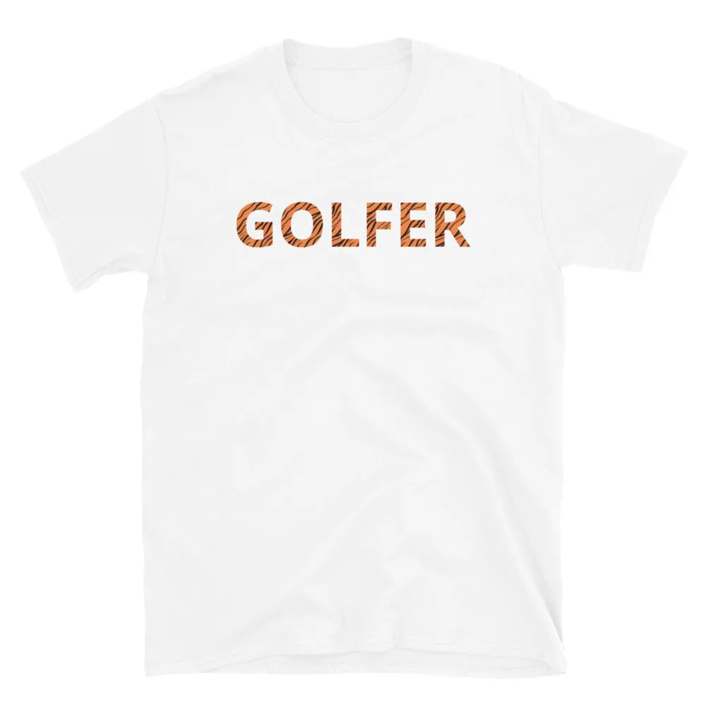 Tiger Stripe GOLFER Short-Sleeve Unisex T-Shirt