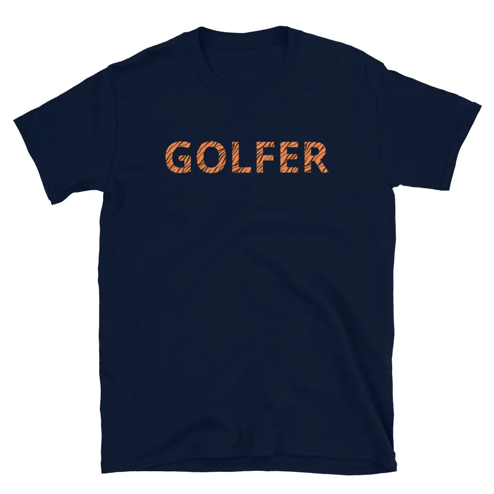 Tiger Stripe GOLFER Short-Sleeve Unisex T-Shirt