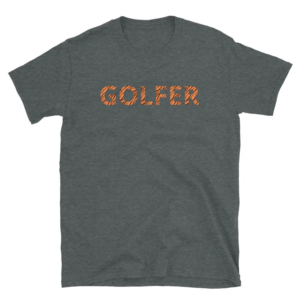 Tiger Stripe GOLFER Short-Sleeve Unisex T-Shirt