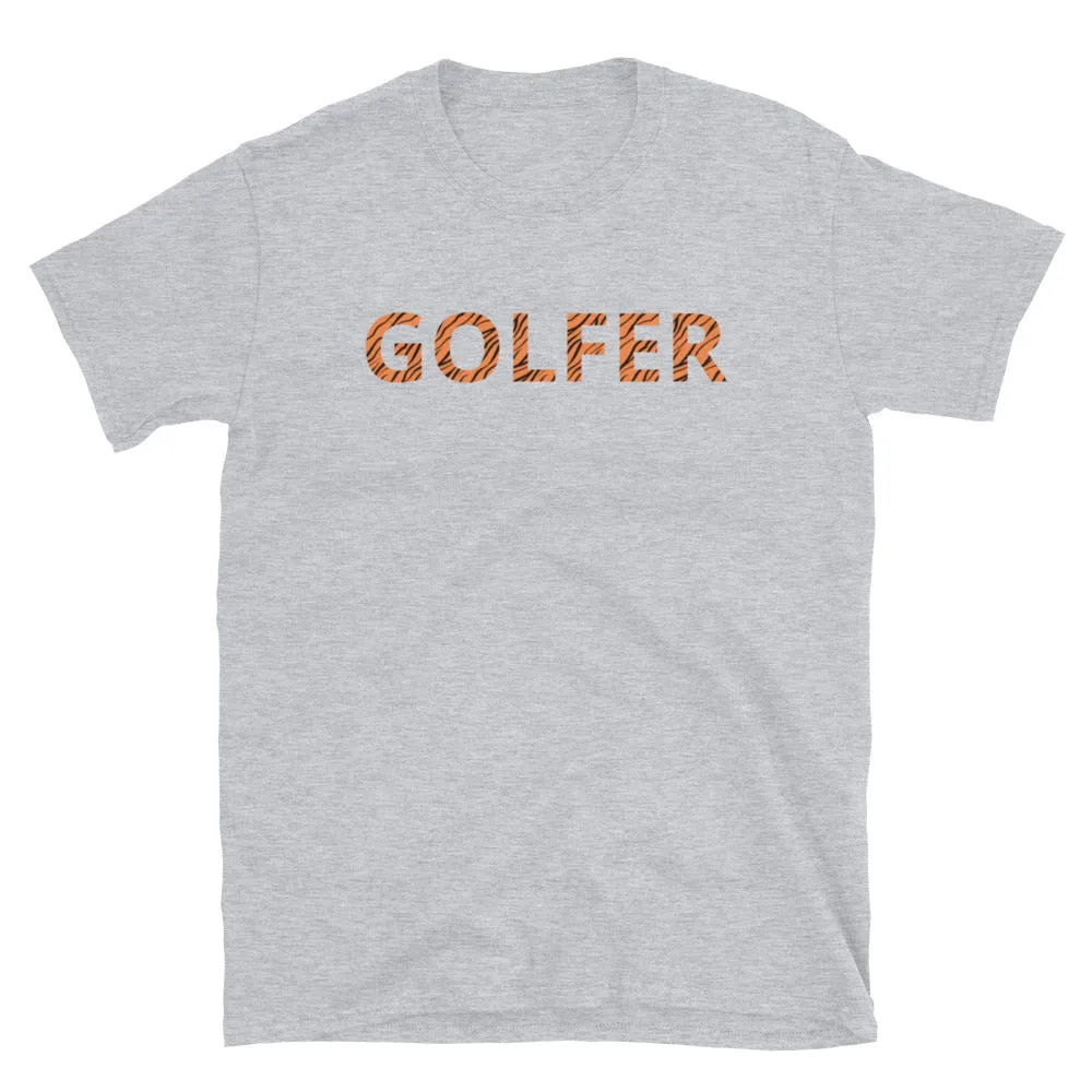 Tiger Stripe GOLFER Short-Sleeve Unisex T-Shirt