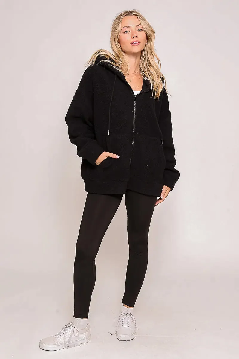 Timing Inc. Micca Hoodie Jacket – Plush, Warm & Effortlessly Stylish