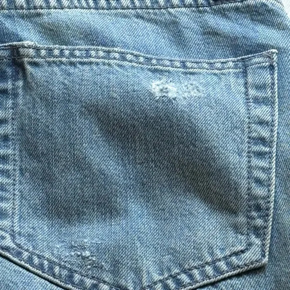 TOPSHOP Straight Leg Ripped Sequin Jeans