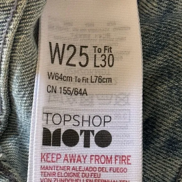 TOPSHOP Straight Leg Ripped Sequin Jeans