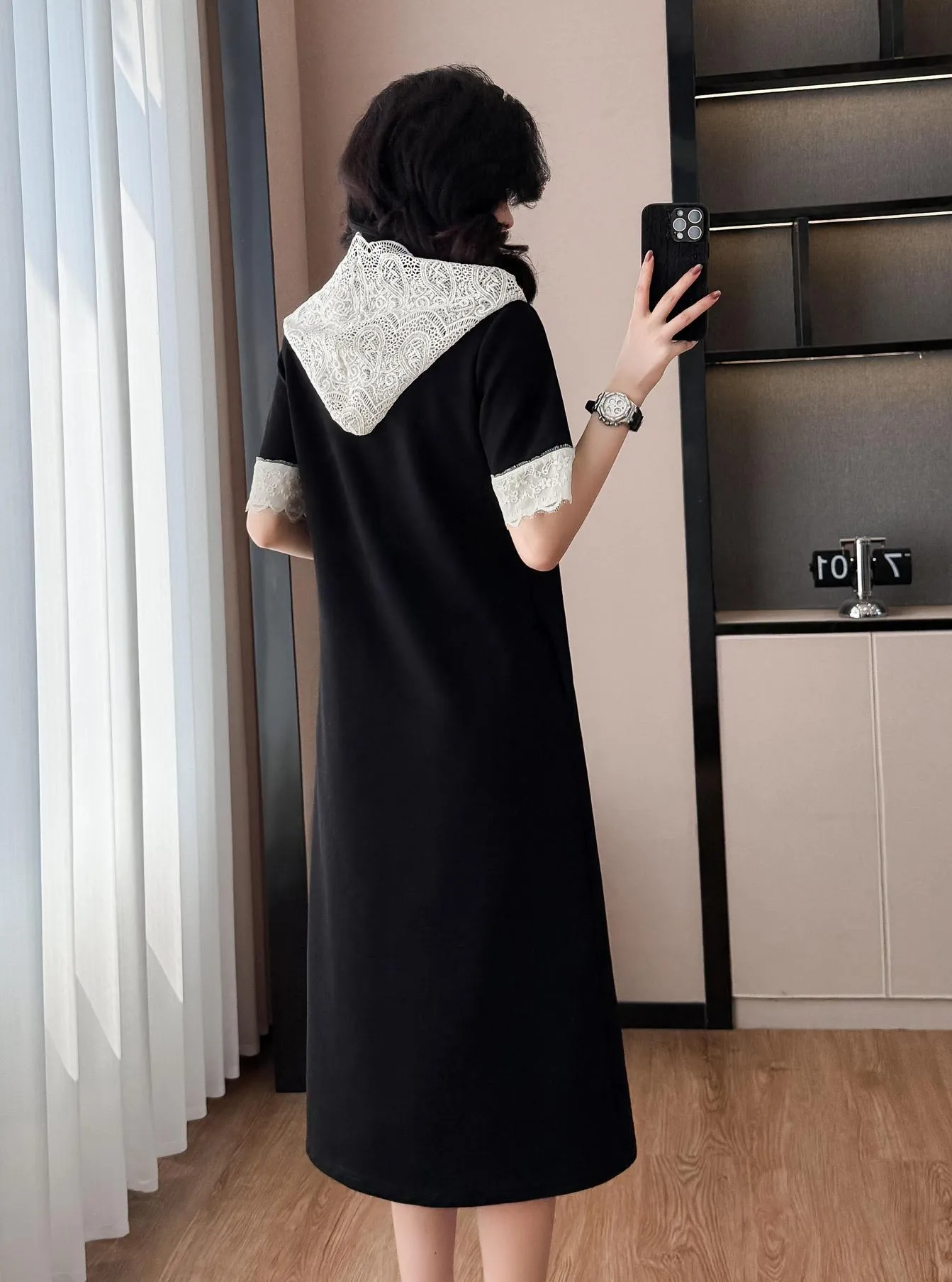 Trendy Plus-Size Dress Featuring a Slimming Fit