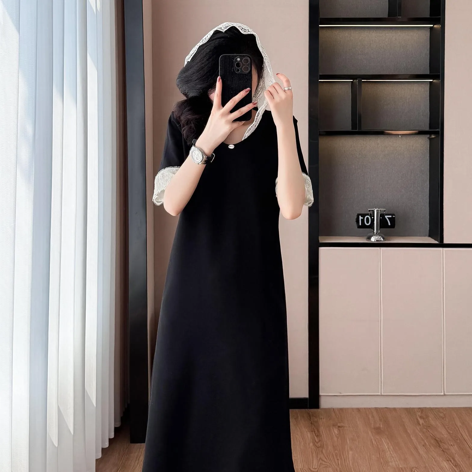 Trendy Plus-Size Dress Featuring a Slimming Fit