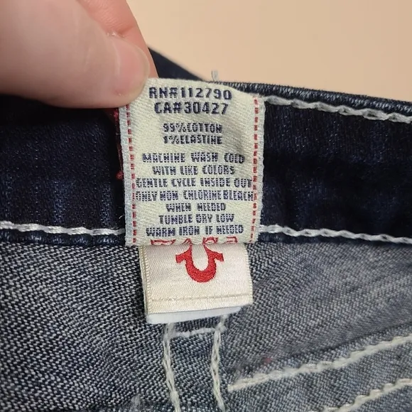 True Religion Disco Billy Big T Straight Leg Jeans