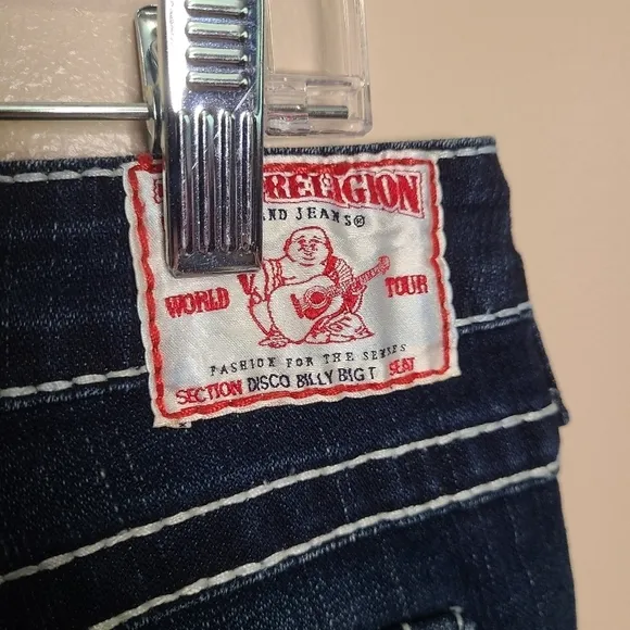 True Religion Disco Billy Big T Straight Leg Jeans