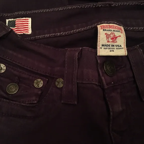 True Religion Misty Purple Skinny Jeans