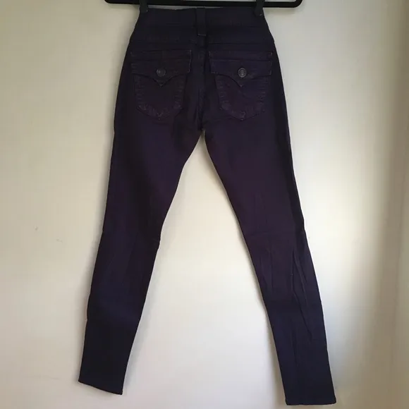 True Religion Misty Purple Skinny Jeans