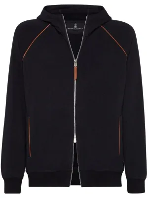Two-Way Zipper Cotton Hood Zip-Up