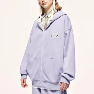 Unisex Brushed Zip Up Hoodie