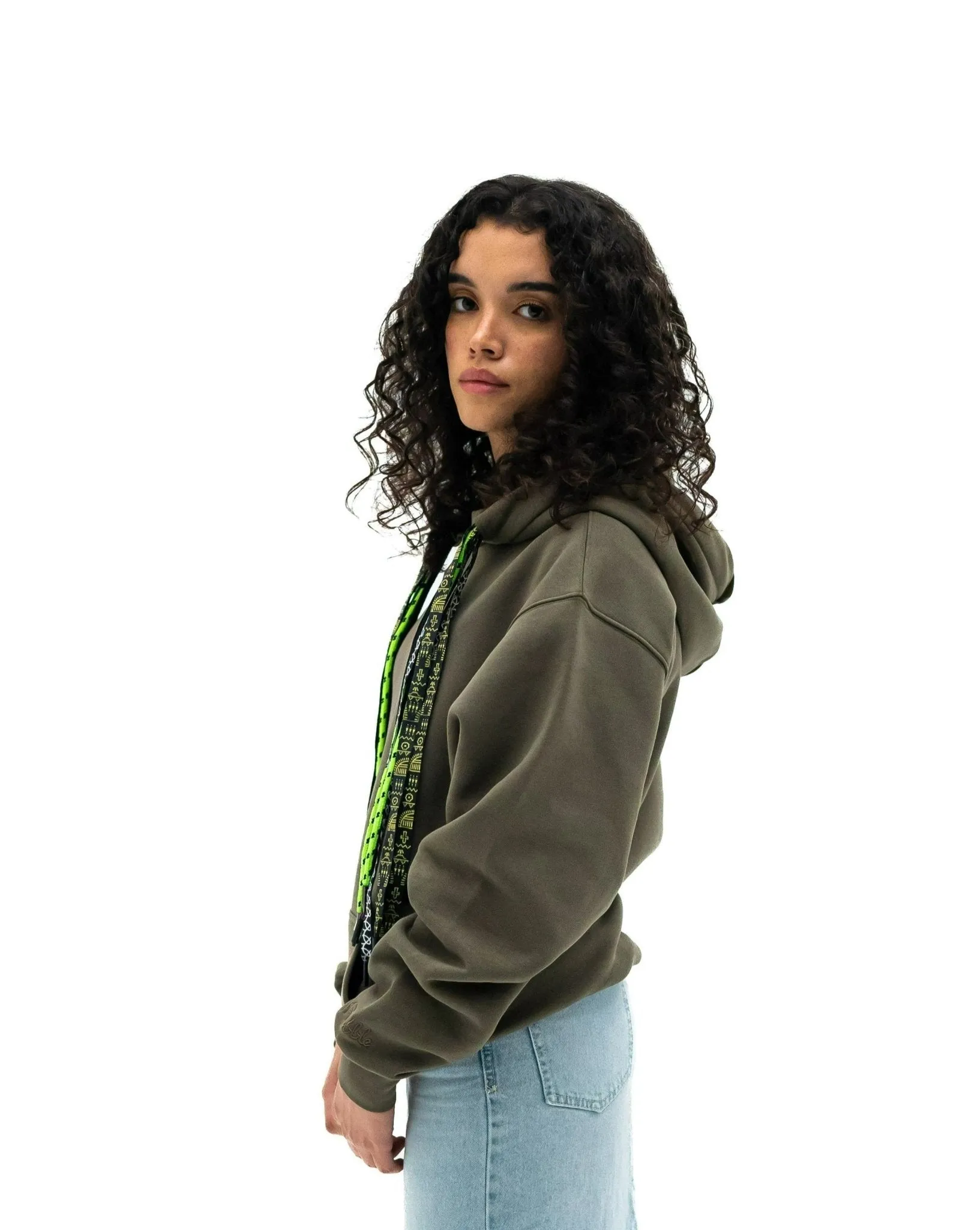 Unisex Styled Hoodie - Army Green