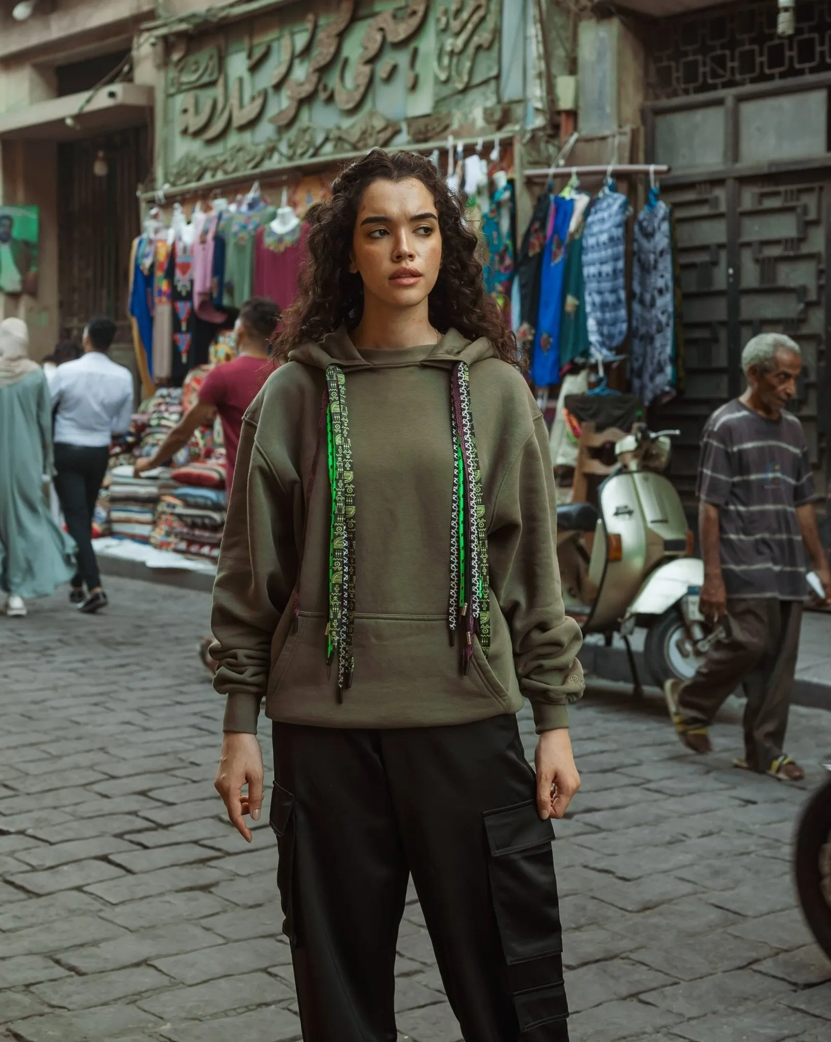 Unisex Styled Hoodie - Army Green