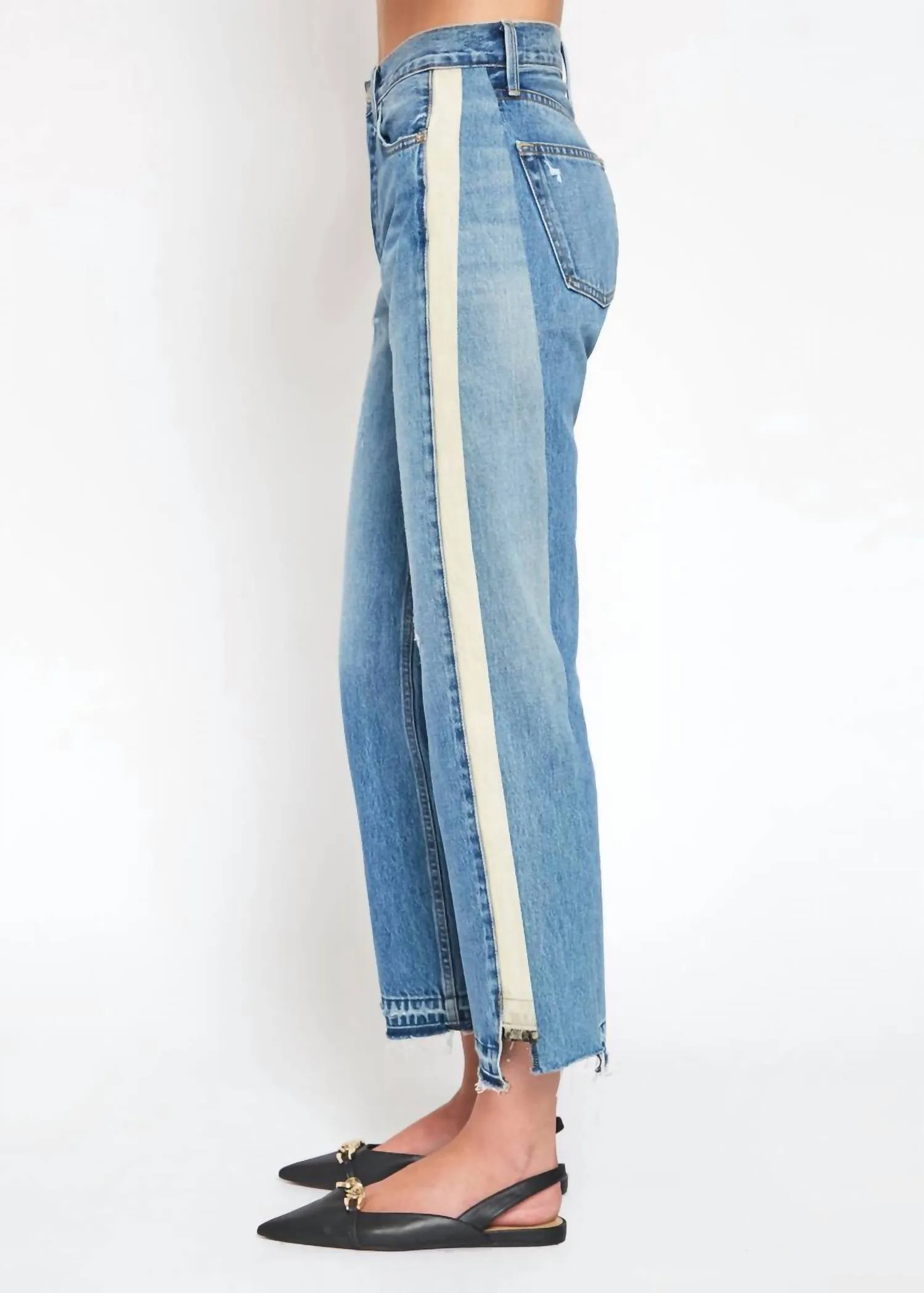 Upcycled Crop Straight Jeans In Remastered
