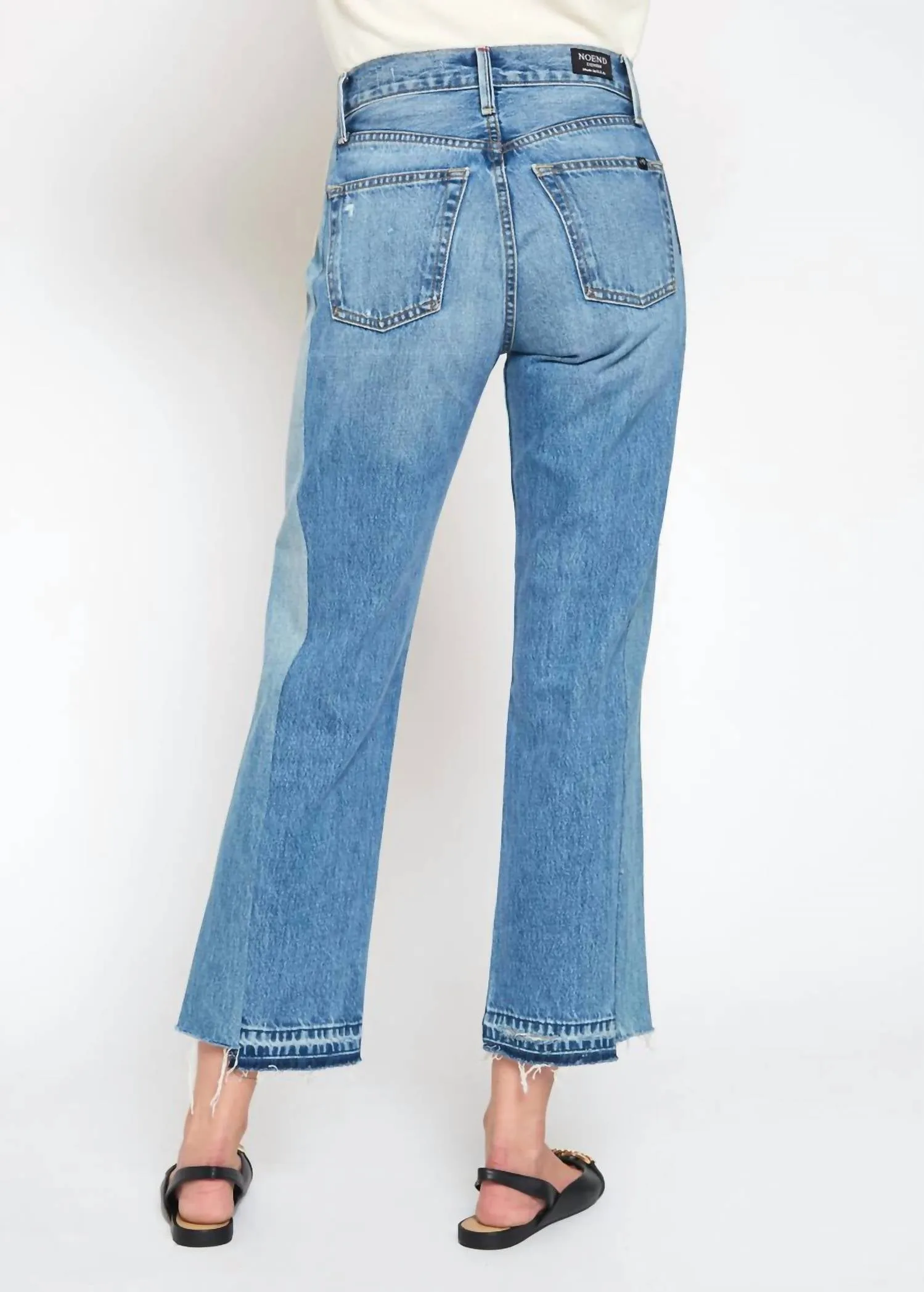 Upcycled Crop Straight Jeans In Remastered
