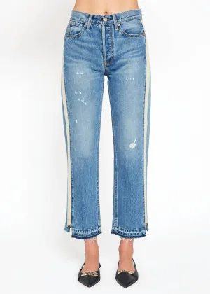 Upcycled Crop Straight Jeans In Remastered