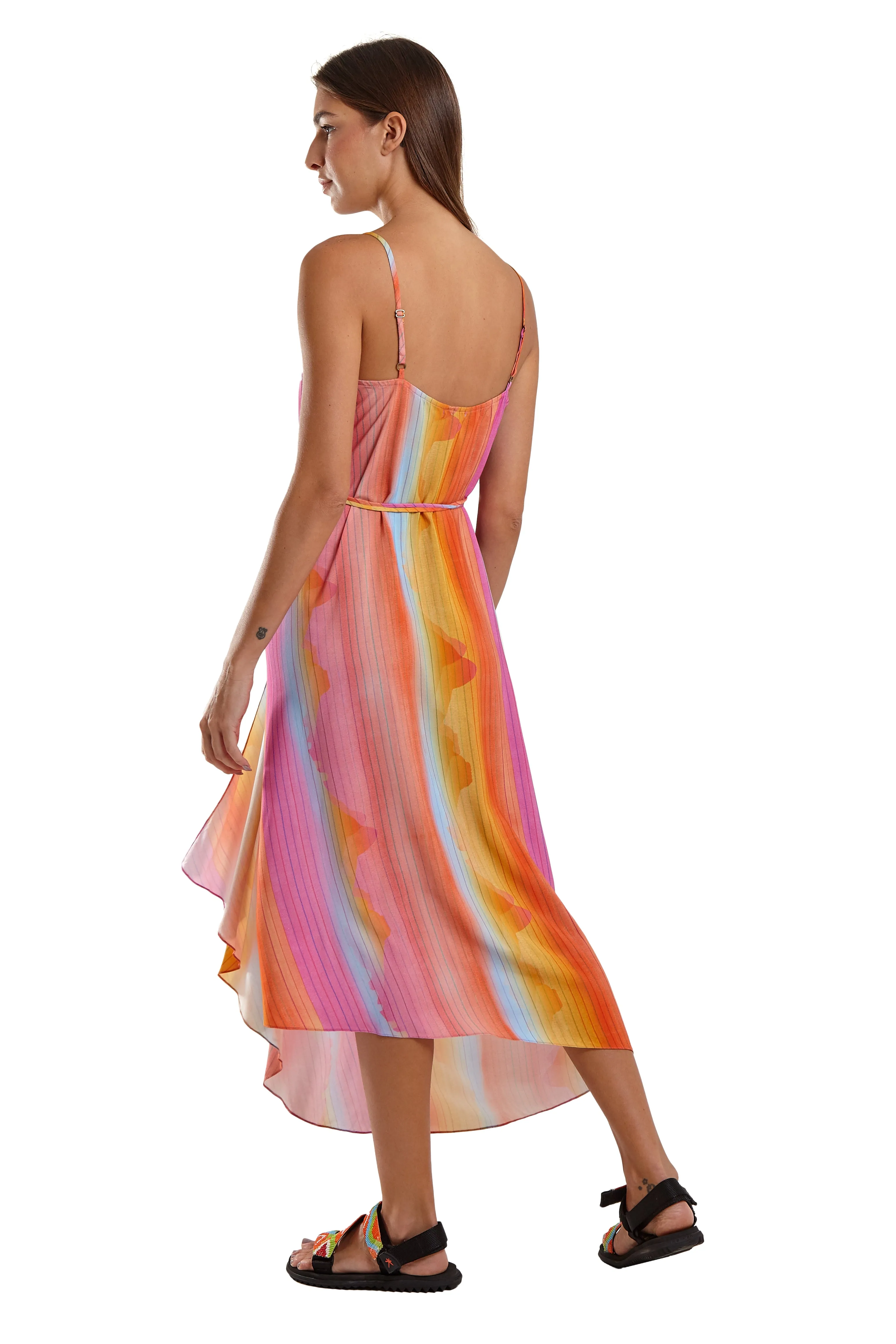 Vestido Mid Lenco Sunset