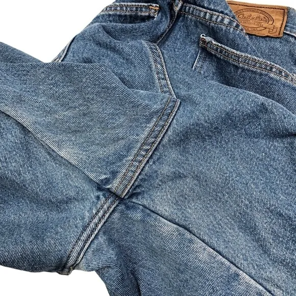 Vintage Cabela’s flannel lined mom jeans 12