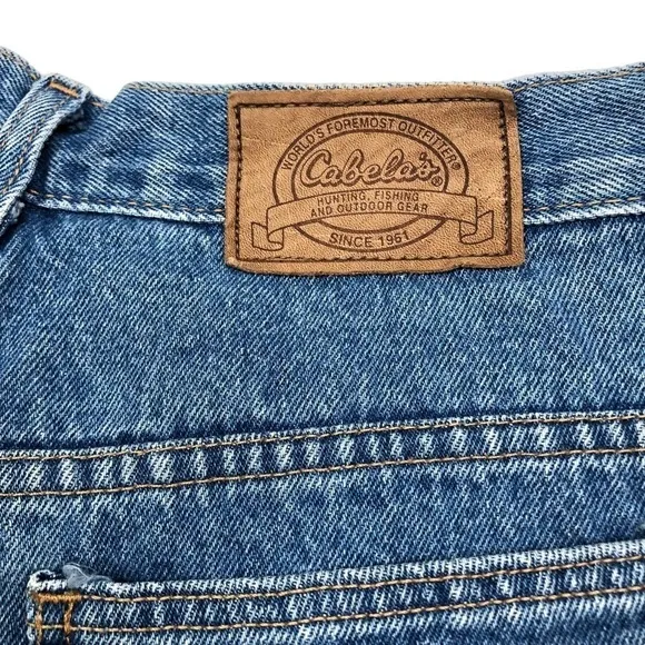Vintage Cabela’s flannel lined mom jeans 12