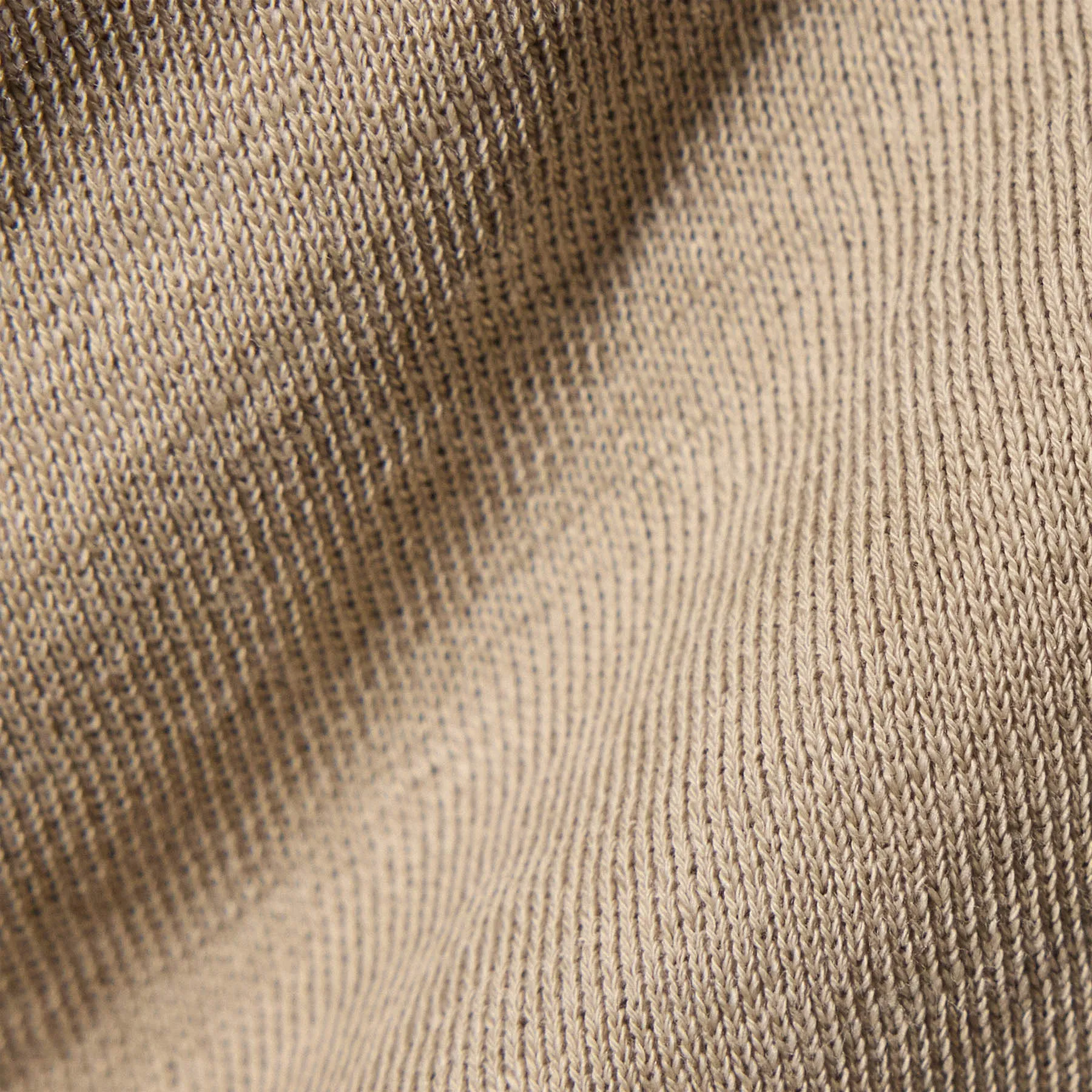 Vintage French Terry Zip Up Hoodie - Light Tan Pigment