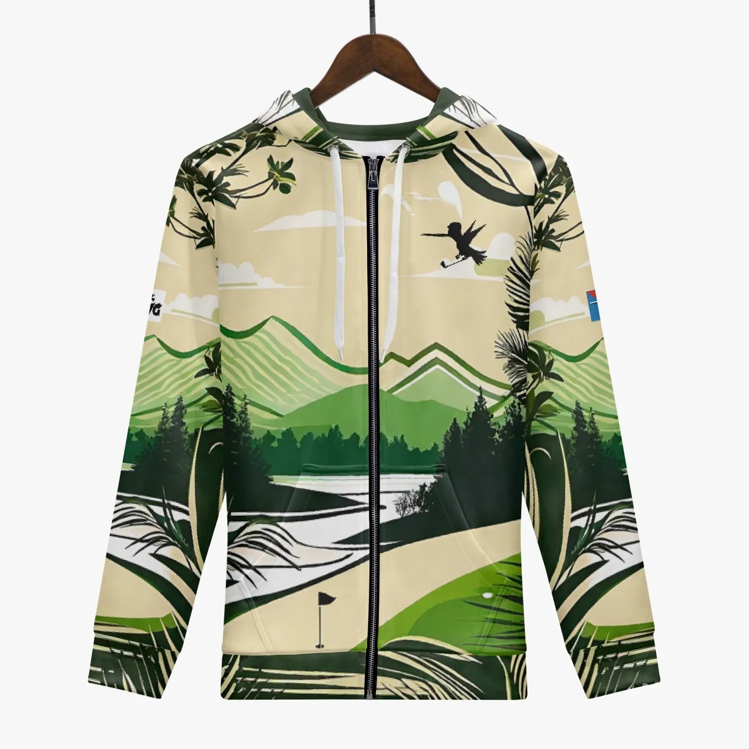 Vintage Golf Zip Up Hoodie