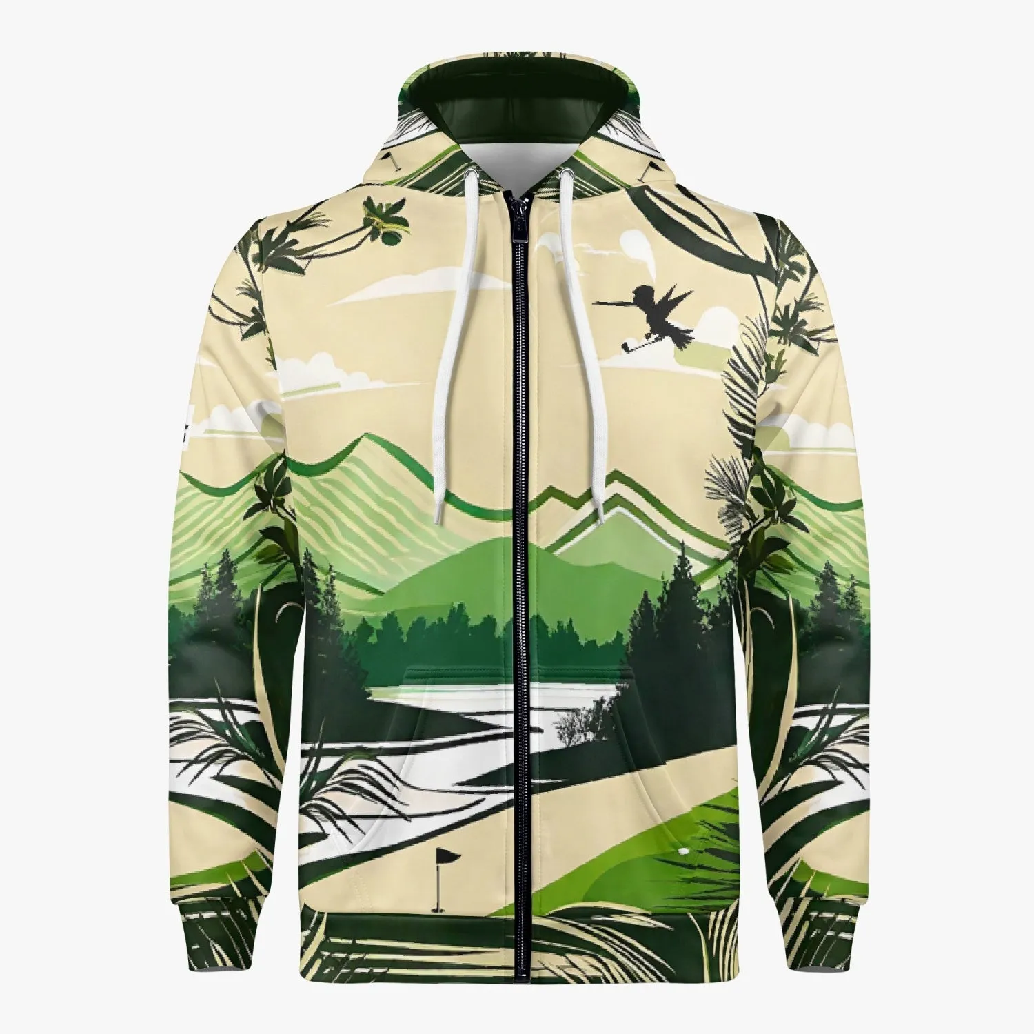 Vintage Golf Zip Up Hoodie