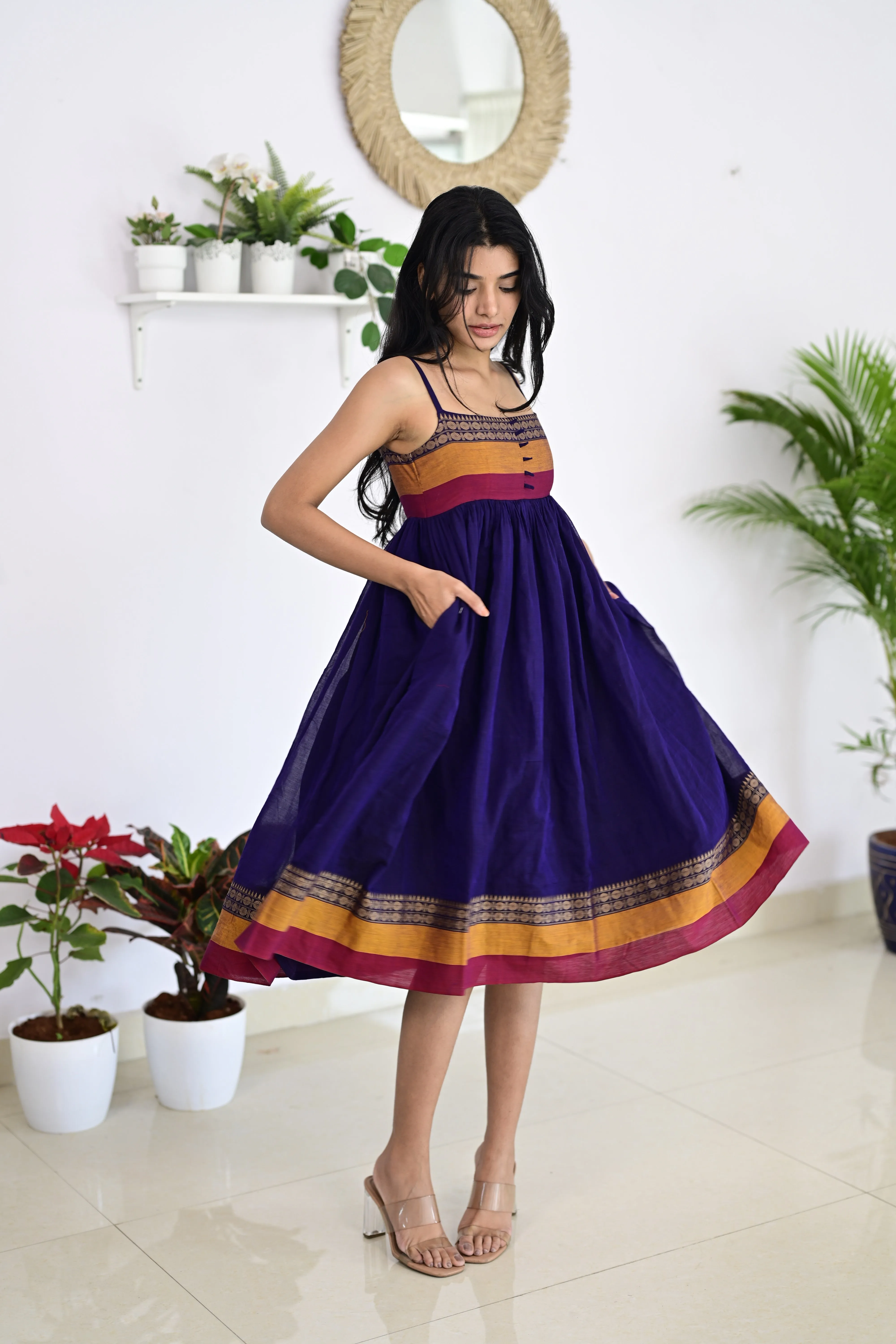 Violet Narayanpet Mid-Length Dress
