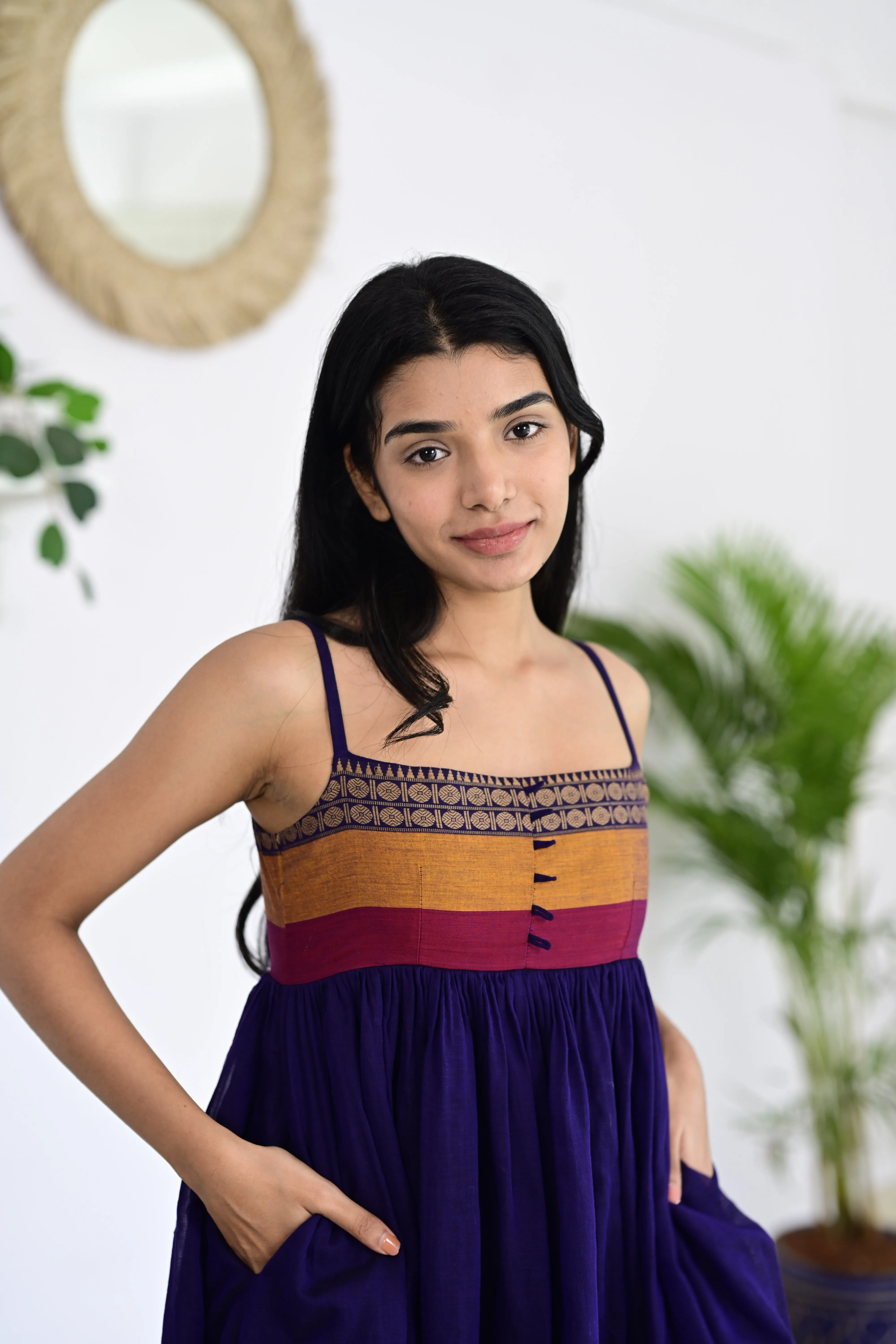 Violet Narayanpet Mid-Length Dress