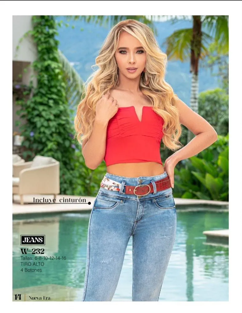 W-232 100% Authentic Colombian Push Up Jeans