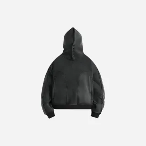 Washed Button Up Oversized Hoodie