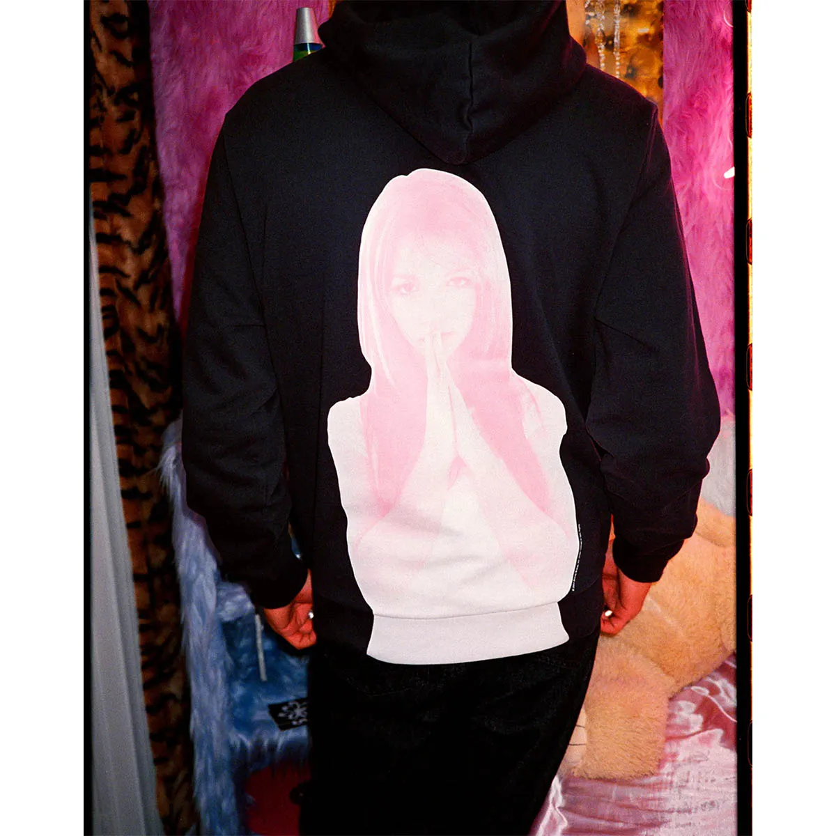 Welcome - Britney Spears Believe Pigment-Dyed Hoodie Black